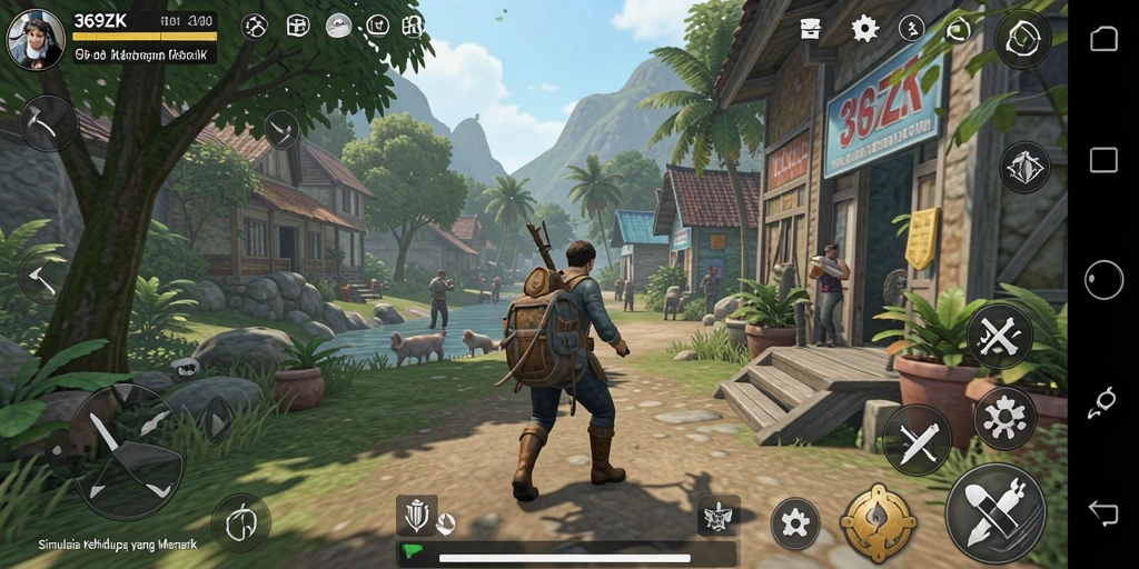 Tampilan gameplay menarik dari 369ZK yang menunjukkan aktivitas sosial.