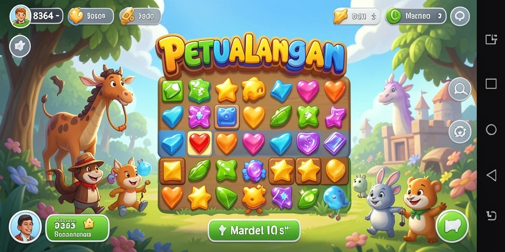 Tampilan gameplay menarik dari 8364 di kategori Match-3.