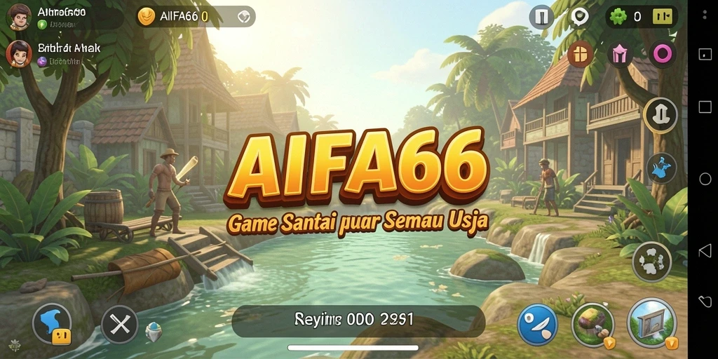 Tangkapan layar AIFA66 dengan gameplay menarik dan grafis ceria.
