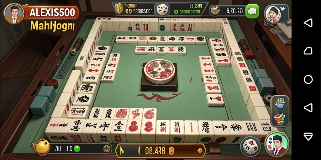 Tampilan gameplay Mahjong ALEXIS500 yang menarik dan menyenangkan.
