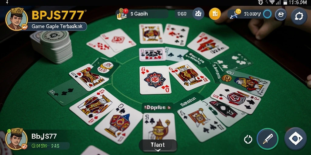 Tampilan gameplay Gaple yang seru dan interaktif di BPJS777.