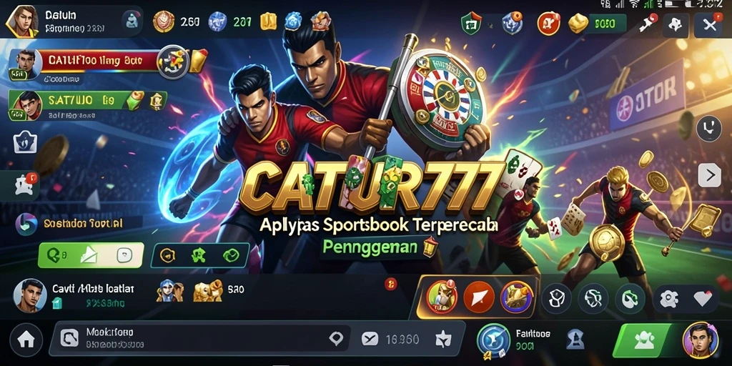 Tampilan gameplay menarik dari aplikasi Sportsbook CATUR777.