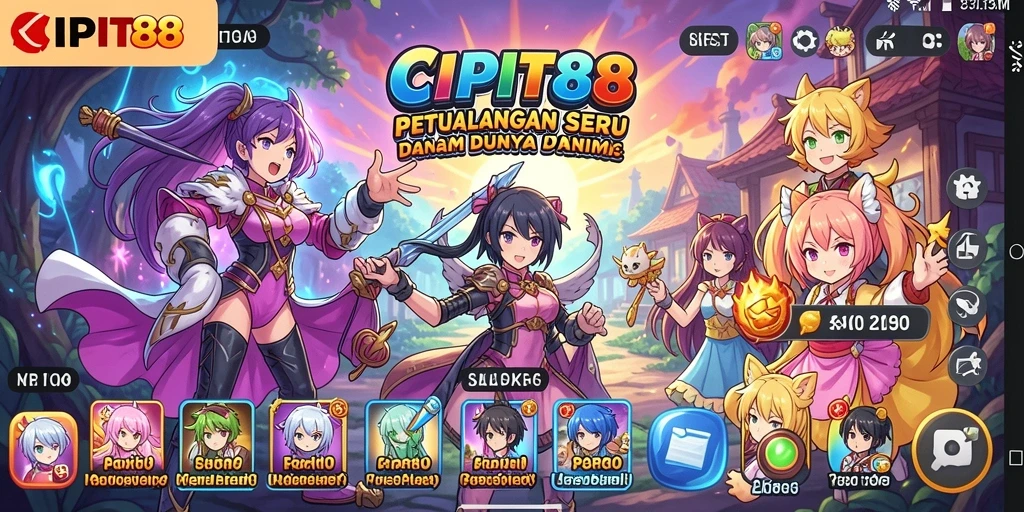 Tampilan menakjubkan dari gameplay dalam dunia Anime.