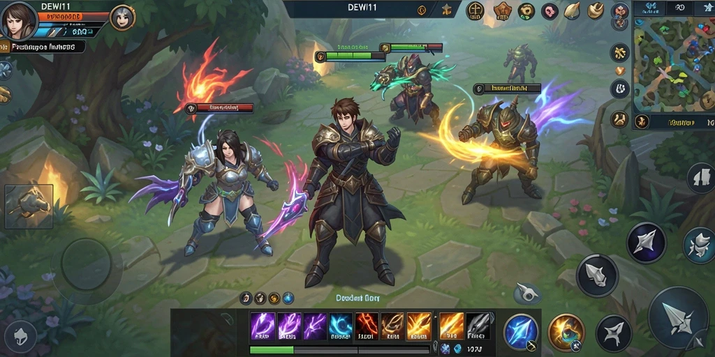 Tangkapan layar menarik gameplay epik di DEWI11 dalam dunia MMORPG