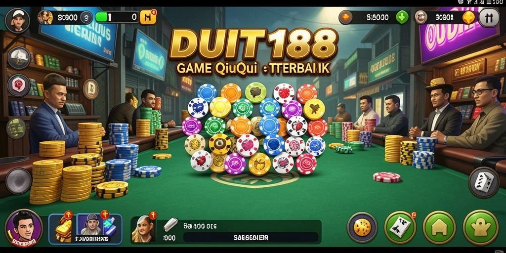 Screenshot dari gameplay seru QiuQiu di DUIT188.