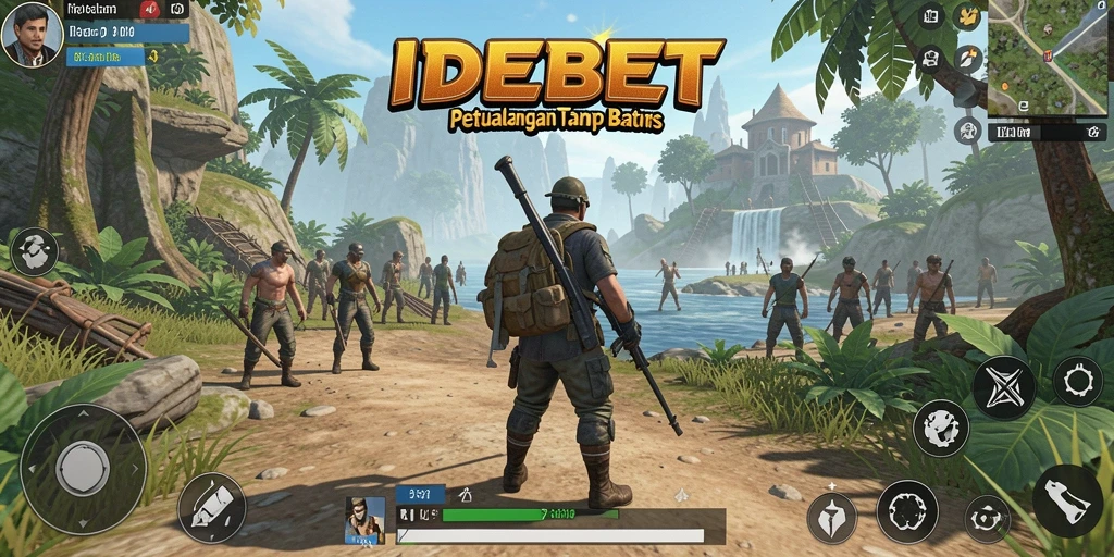 Screenshot menampilkan momen seru menjelajahi dunia terbuka di IDEBET.
