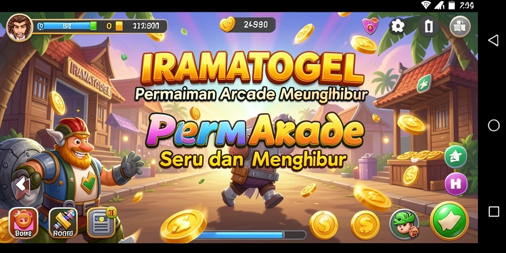 Tampilan gameplay menarik dari IRAMATOGEL dengan aksi arcade yang seru.