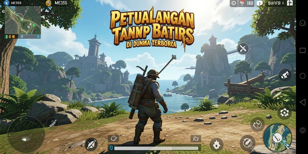 Tampilan gameplay yang mendebarkan dan interaktif di dunia terbuka.
