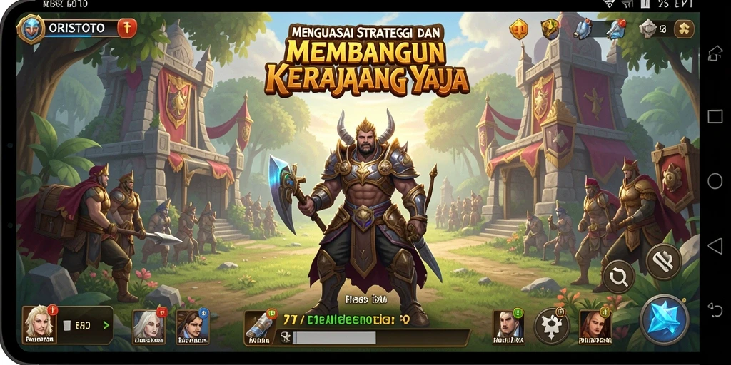 Tampilan gameplay yang penuh strategi dalam ORISTOTO.