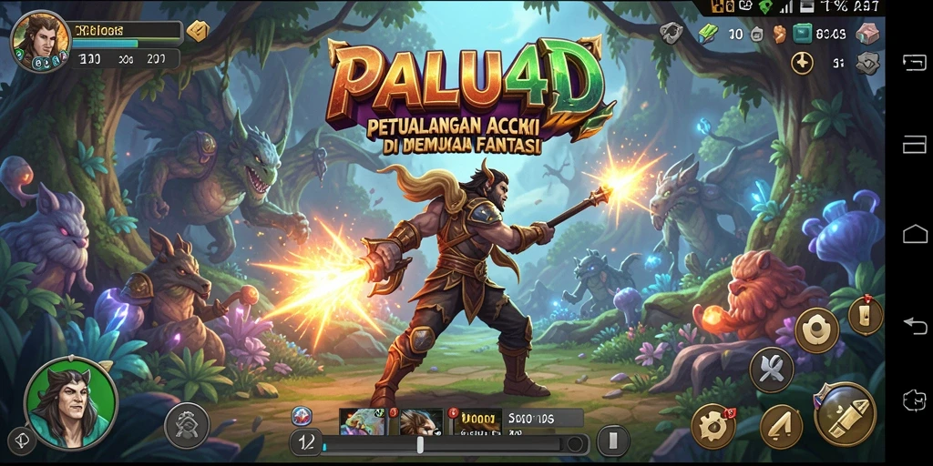 Tampilan gameplay menakjubkan di dunia fantasi PALU4D.