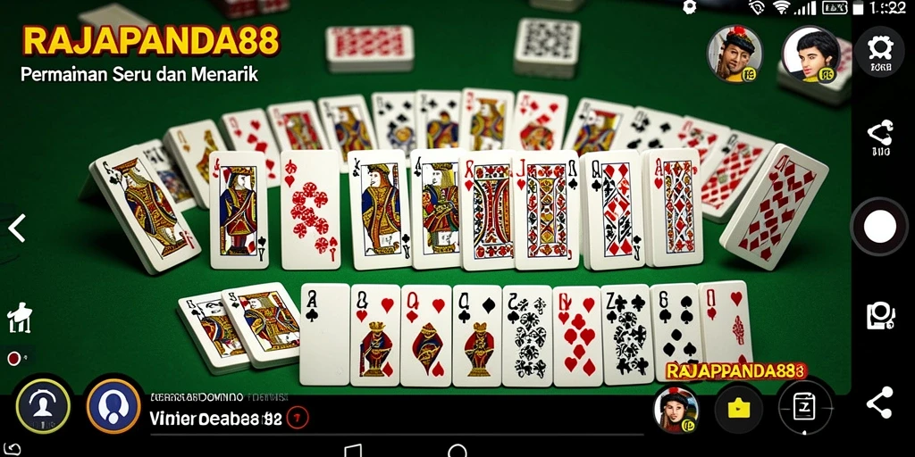 Tampilan gameplay seru RAJAPANDA88 dalam permainan Domino.