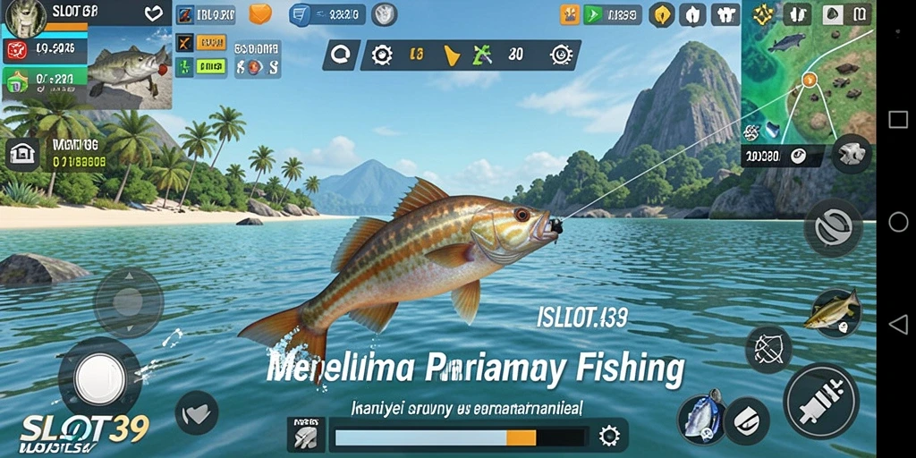 Gameplay SLOT39 yang seru dengan aksi memancing yang menarik.