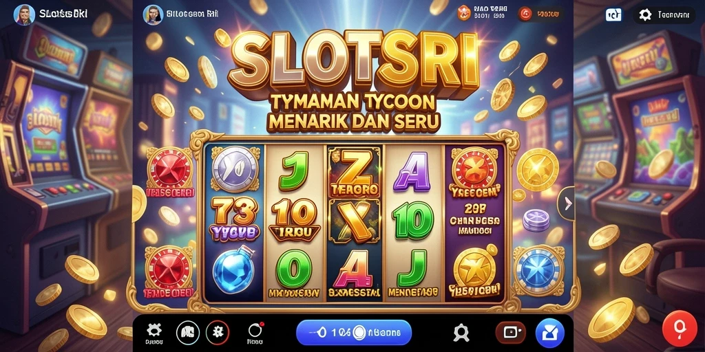 Screenshot gameplay SLOTSRI dengan suasana kasino yang meriah dan penuh warna.