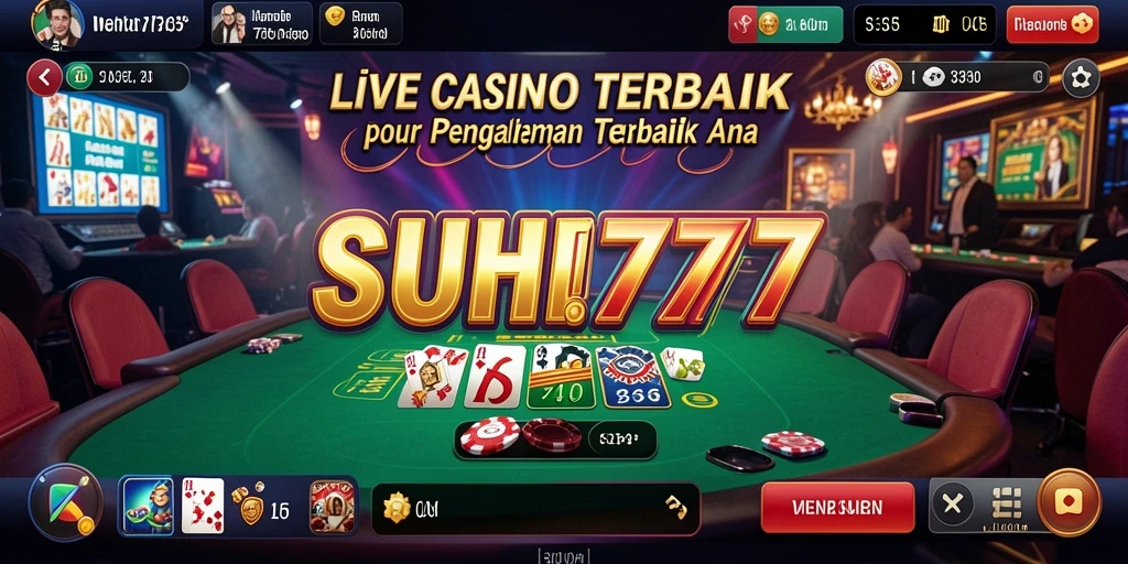 Tampilan gameplay Live Casino yang menarik dan interaktif di SUHU777.