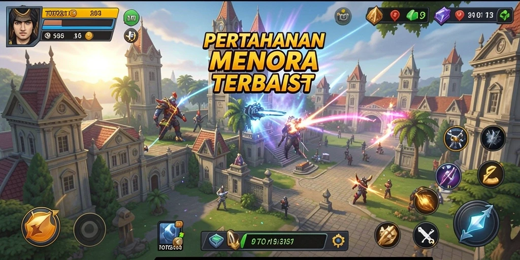 Tampilan gameplay mendebarkan dari TOTO313 dalam aksi Tower Defense.