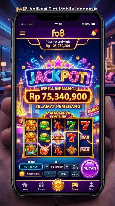 Tampilan utama aplikasi fo8 yang mudah digunakan.